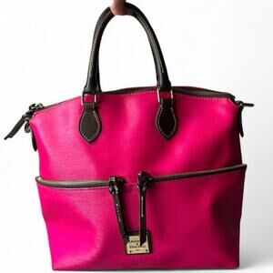 Dooney & Bourke Women’s Handbag Hot Pink Dillen Double Pocket no cross strap